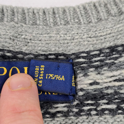 Polo Ralph Lauren Fair Isle Pattern Knitted Jumper Men's Medium
