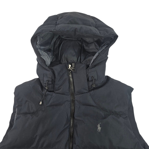 Polo Ralph Lauren Tyrol Ripstop Down Puffer Gilet Jacket Black Men's XL
