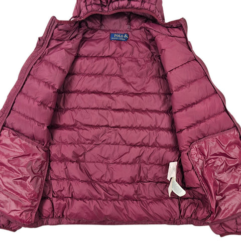 Polo Ralph Lauren Down Puffer Jacket Purple Men's Large