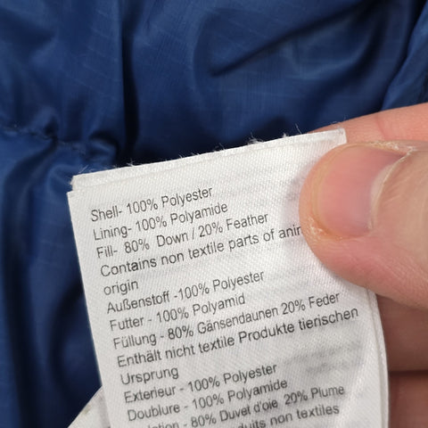 Rab Sanctuary Vest Down Puffer Gilet Jacket Blue Men's Small