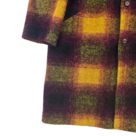 Percival Limited Edition Check Wool Trench Coat Men's XL