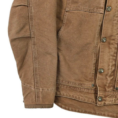 Carhartt Berwick Y2K Workwear Fleece Lined Jacket Brown Men's Small