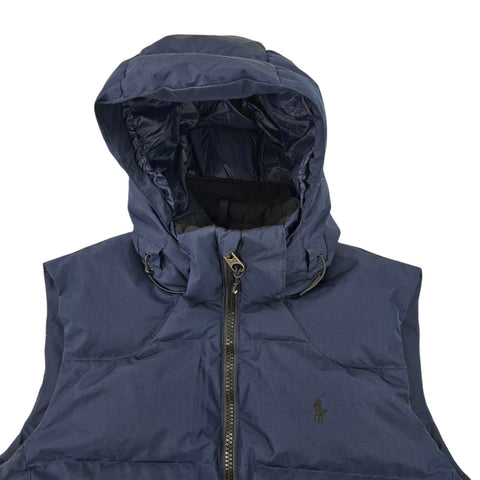Polo Ralph Lauren Tyrol Ripstop Down Puffer Gilet Jacket Blue Men's Medium