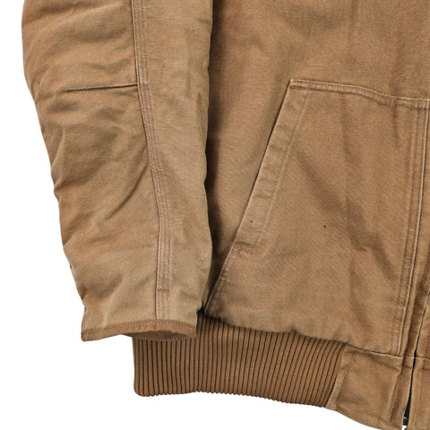 Carhartt Active Workwear Quilt Lined Jacket Brown Men's XL