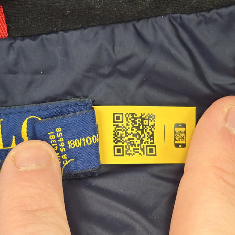 Polo Ralph Lauren Big Pony Tyrol Down Puffer Jacket Blue Men's Large