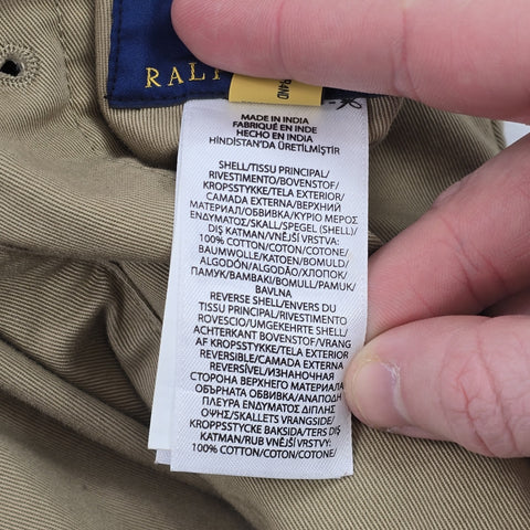 Polo Ralph Lauren Balmacaan Reversible Patchwork Trench Coat Men's Medium