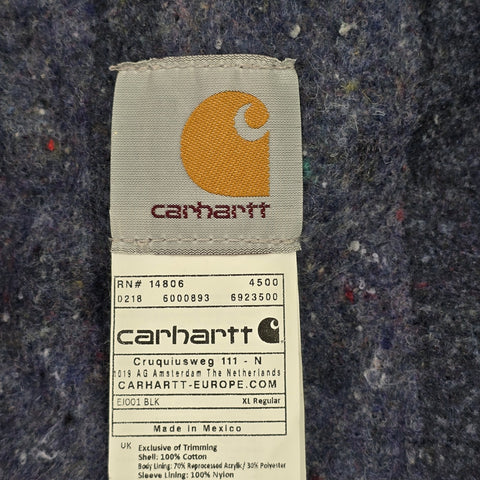 Carhartt Detroit Y2K Workwear Blanket Lined Jacket Black Men's XL