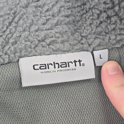 Carhartt WIP Rare Hillock Fleece Jacket Grey Men's Large