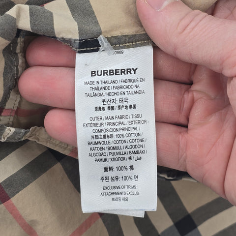 Burberry Nova Check Short Sleeve Shirt Men's Large