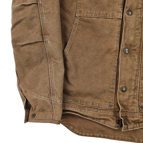 Carhartt Berwick Y2K Workwear Fleece Lined Jacket Brown Men's Medium