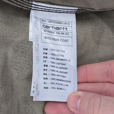 Carhartt Michigan Workwear Camouflage Chore Jacket Men's Medium