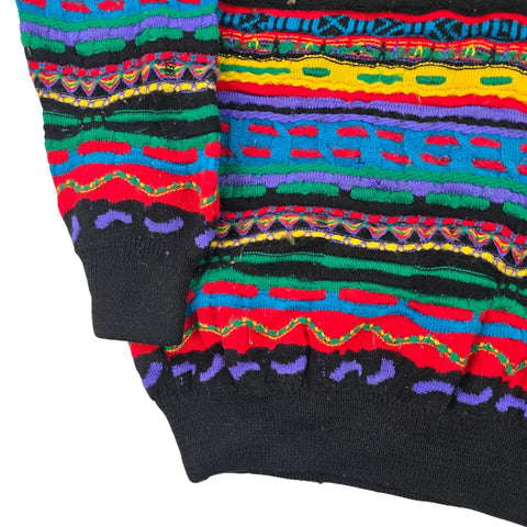 Coogi Vintage Crazy Pattern Vintage Pullover Jumper Men's Small