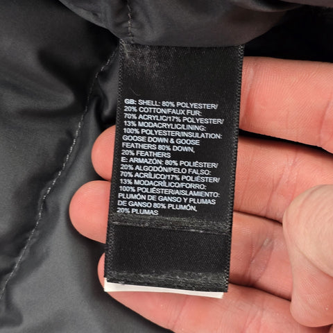 The North Face El Norte Dryvent Down Puffer Jacket Grey Men's Small