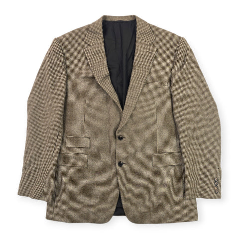 Ralph Lauren Purple Label Cashmere Houndstooth Blazer Men's Size 46L