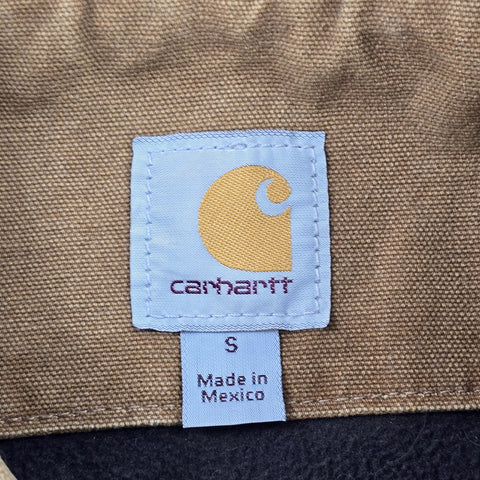 Carhartt Berwick Y2K Workwear Fleece Lined Jacket Brown Men's Small