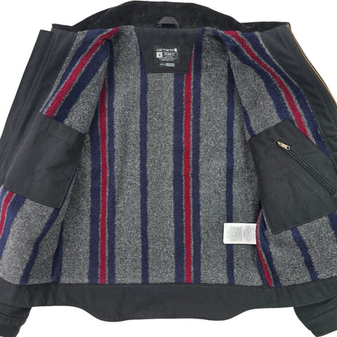 Carhartt Detroit Workwear Blanket Lined Jacket Black Men's Small