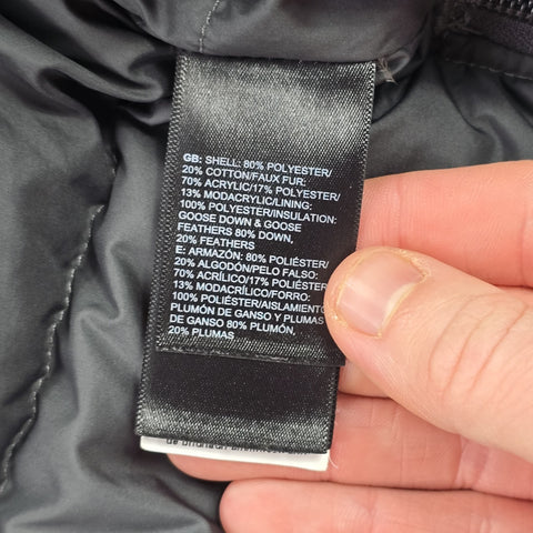 The North Face El Norte Dryvent Down Puffer Jacket Grey Men's Large