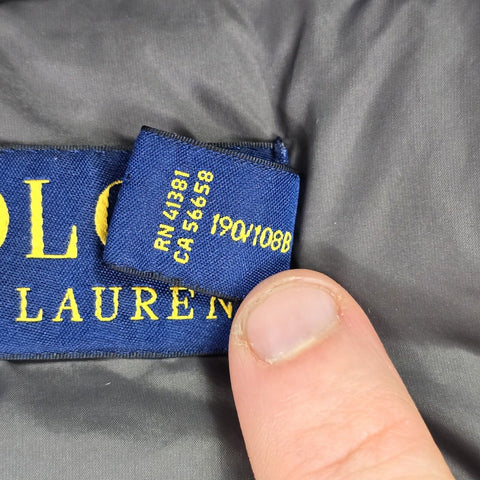 Polo Ralph Lauren Down Puffer Jacket Grey Men's XXL