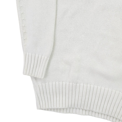 Polo Ralph Lauren Spellout Cricket Knitted Jumper White Men's Medium