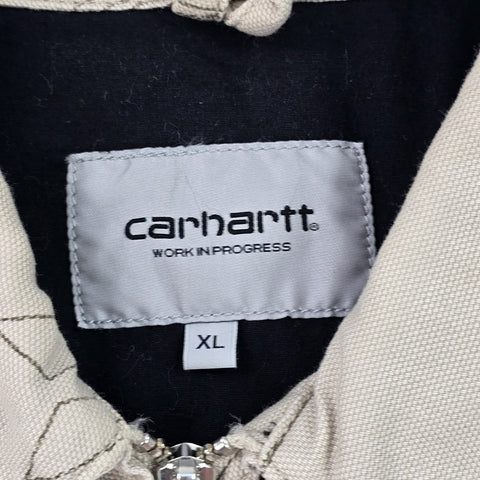 Carhartt WIP Detroit Motor City Graphic Bomber Jacket Brown Men's XL