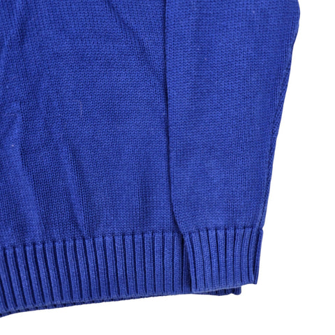 Polo Ralph Lauren Spellout Knitted Jumper Blue Men's Large