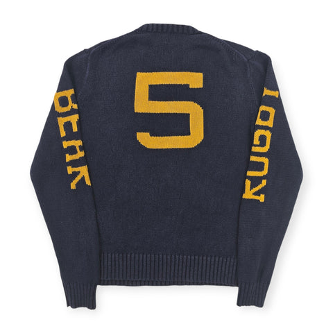 Polo Ralph Lauren Rugby Bear Knitted Jumper Blue Men's Medium