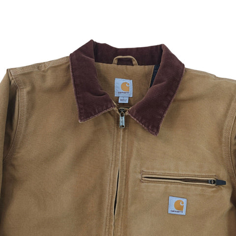 Carhartt Detroit Y2K Workwear Blanket Lined Jacket Brown Men's Large