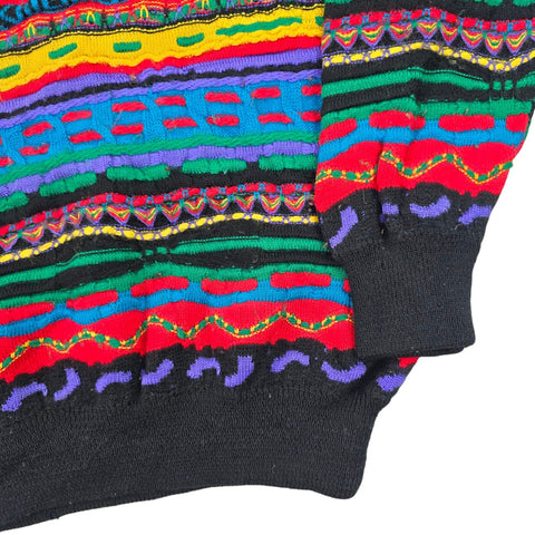 Coogi Vintage Crazy Pattern Vintage Pullover Jumper Men's Small