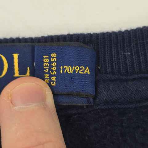 Polo Ralph Lauren Rare Cross Flags Sweatshirt Blue Men's Small