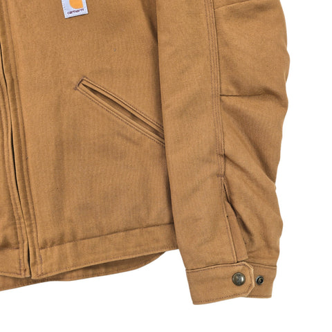 Carhartt Detroit Y2K Workwear Blanket Lined Jacket Brown Men's Small