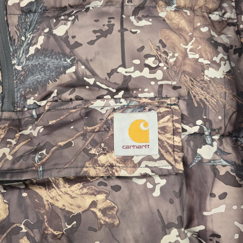 Carhartt WIP Jones 1/2 Zip Camouflage Puffer Jacket Men's Medium