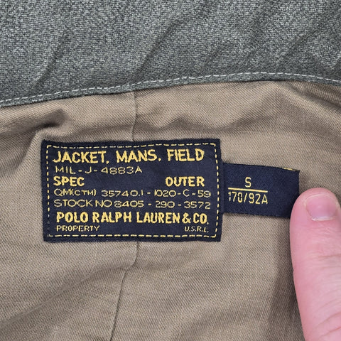 Polo Ralph Lauren Military Field Patch Jacket Green Men's Small