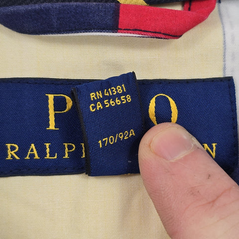 Polo Ralph Lauren Bayport Sailing Flags Graphic Harrington Jacket Men's Small