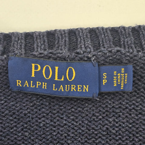 Polo Ralph Lauren Rugby Bear Knitted Jumper Blue Men's Medium