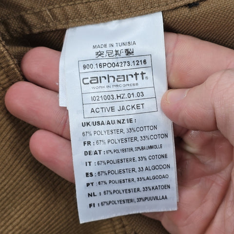 Carhartt WIP Active Bomber Jacket Brown Men's Medium