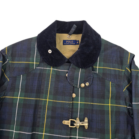 Polo Ralph Lauren Fireman Checkered  Waxed Clasp Jacket Men's Medium