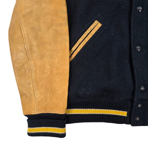 Polo Ralph Lauren Leather Letterman Varsity College Jacket Men's XL