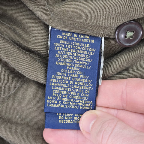 Polo Ralph Lauren B-15 Military Down Bomber Jacket Green Men's Medium