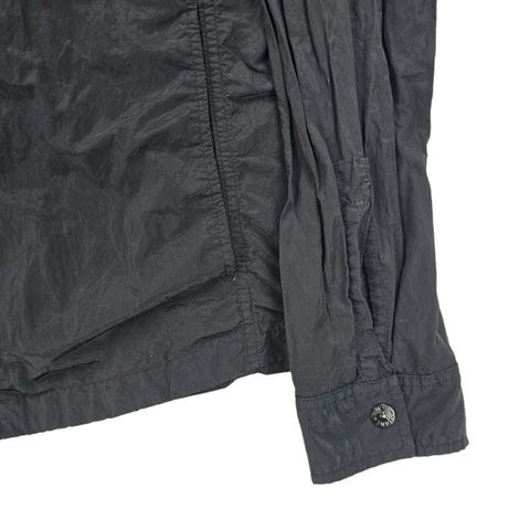 Stone Island Nylon Metal Shimmer Overshirt Jacket Black Men's Small