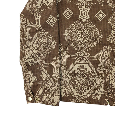Carhartt WIP Detroit Bandana Pattern Jacket Brown Men's Medium
