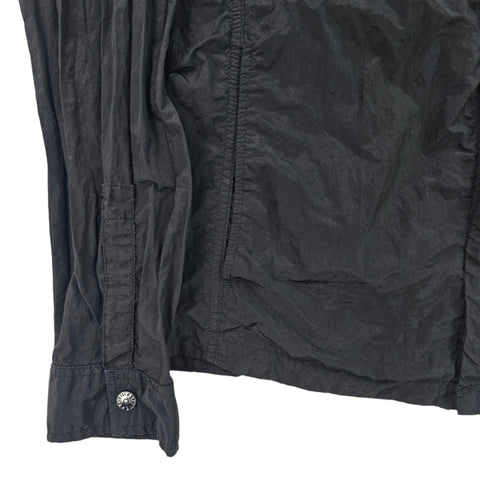 Stone Island Nylon Metal Shimmer Overshirt Jacket Black Men's Small