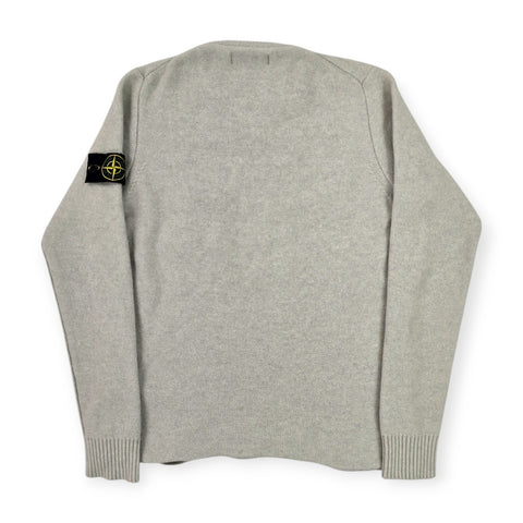 Stone Island 2016 Knitted Crew Neck Pocket Jumper Grey Men's Large