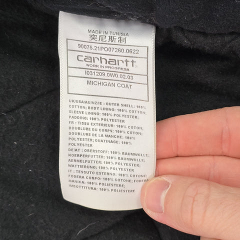 Carhartt WIP Michigan Quilt Lined Corduroy Chore Jacket Brown Men's Small