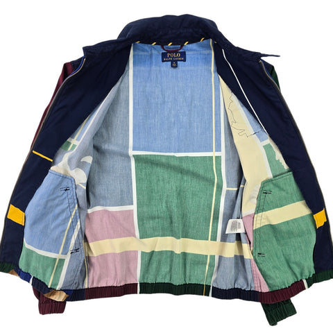 Polo Ralph Lauren Rugby Graphic Colourblock Harirngton Jacket Men's Medium